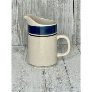 Vintage CAROUSEL STONEWARE 802 BLUE JAPAN Creamer